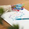 Ручка шариковая "Schneider Slider Basic F", синий, стерж. синий - 5