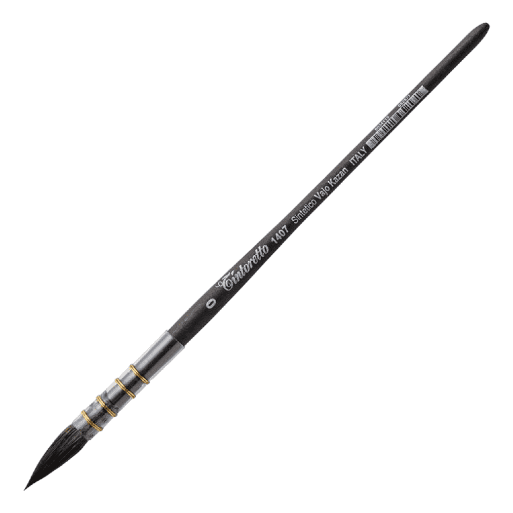 Кисть для рисования "Tintoretto", имитация белки, круглая, №0