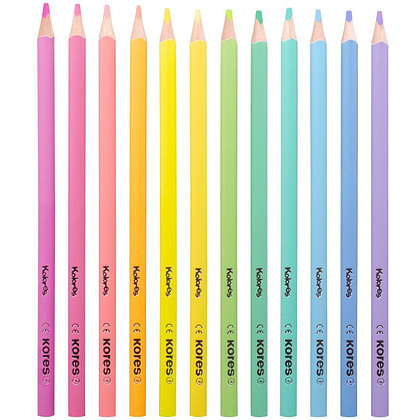 Цветные карандаши "Kolores Pastel", 12 цветов - 2