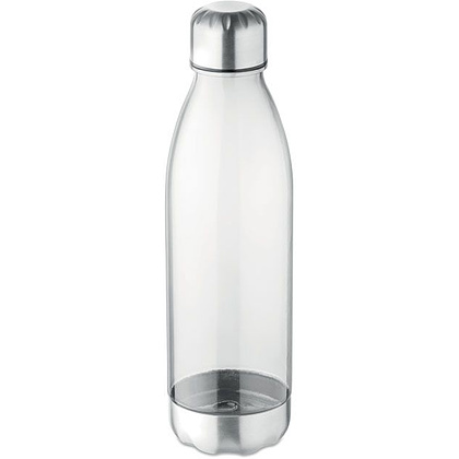 Бутылка для воды "Aspen", пластик, металл, 600 мл, прозрачный