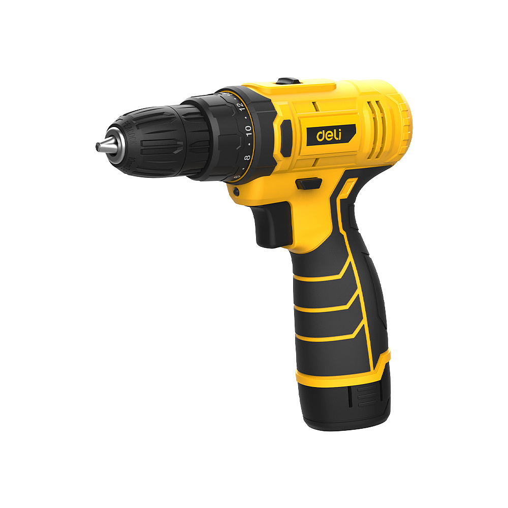 Аккумуляторная дрель-шуруповерт Deli YS EDL-DZ12-5A2 12 В, 30 Нм, 1 АКБ, 2 Ач, кейс - 2