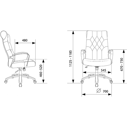 Кресло компьютерное Бюрократ T-9928SL Fabric, ткань, серый - 10