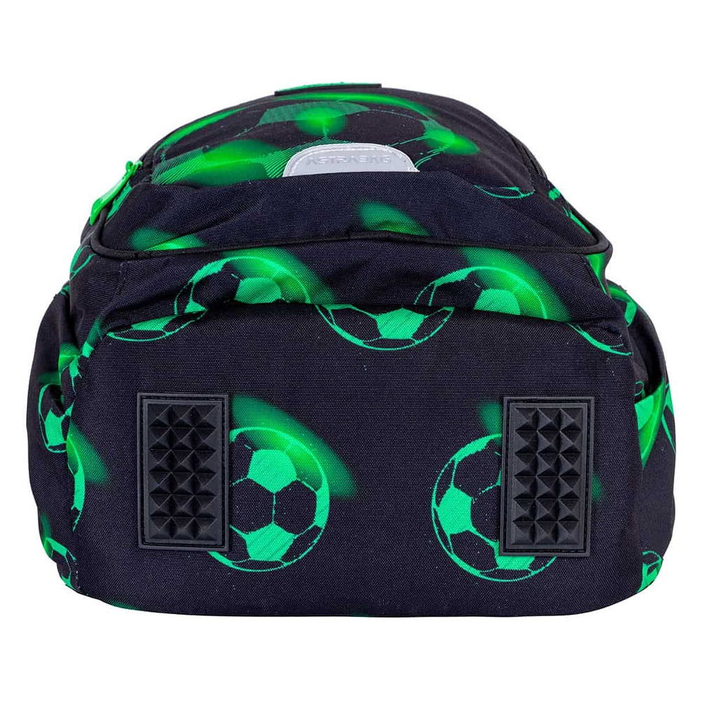 Рюкзак школьный "Neo Football", полиэстер, черный, зеленый - 6