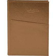 Блокнот "3223-10", А5, 80 листов, линейка, темно-коричневый