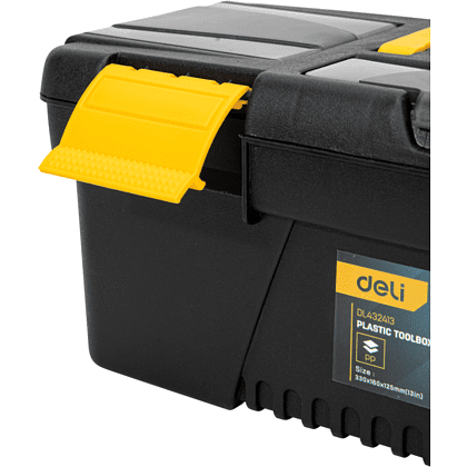 Ящик для инструмента Deli "EDL432413", 330х160х125 мм, пластмасса  - 3