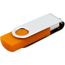 USB Flash 2.0 16 Gb VDF-008, пластик, метал, оранжевый  