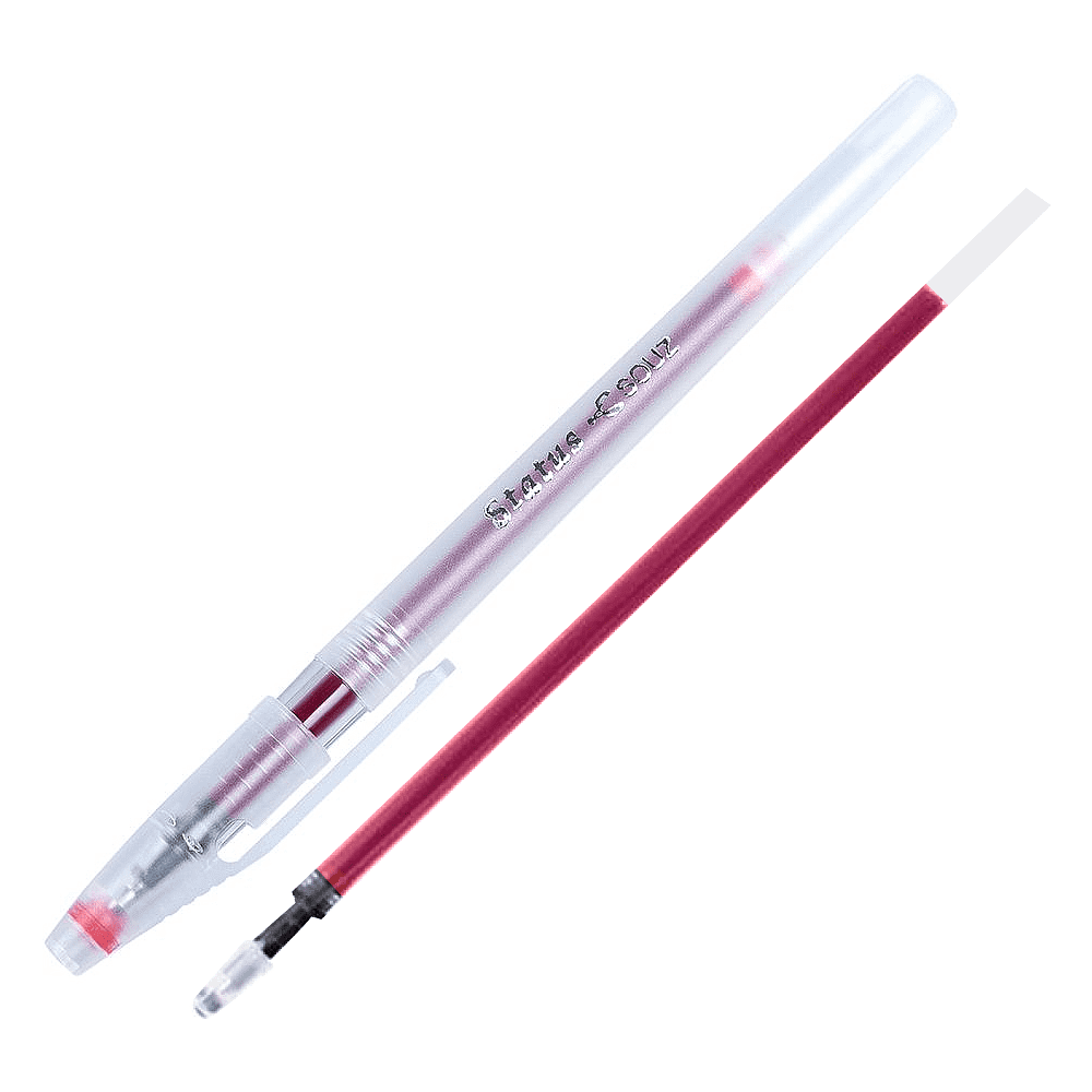 Набор гелевая ручка "Status" + стержень гелевый, "Status" красный