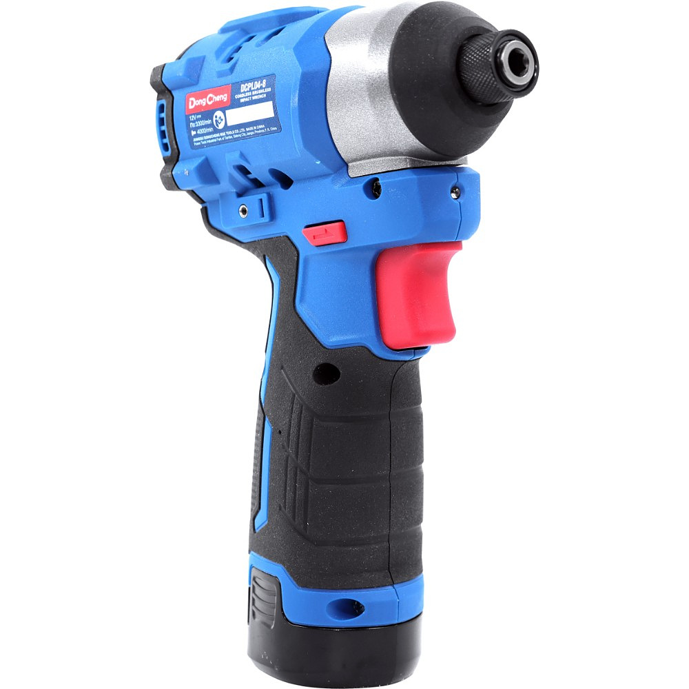 Аккумуляторный шуруповерт DongCheng DCPL04-8 (TYPE EK), 12 В, 140 Нм, 2 АКБ, 2 Ач, З/У 3 А - 7