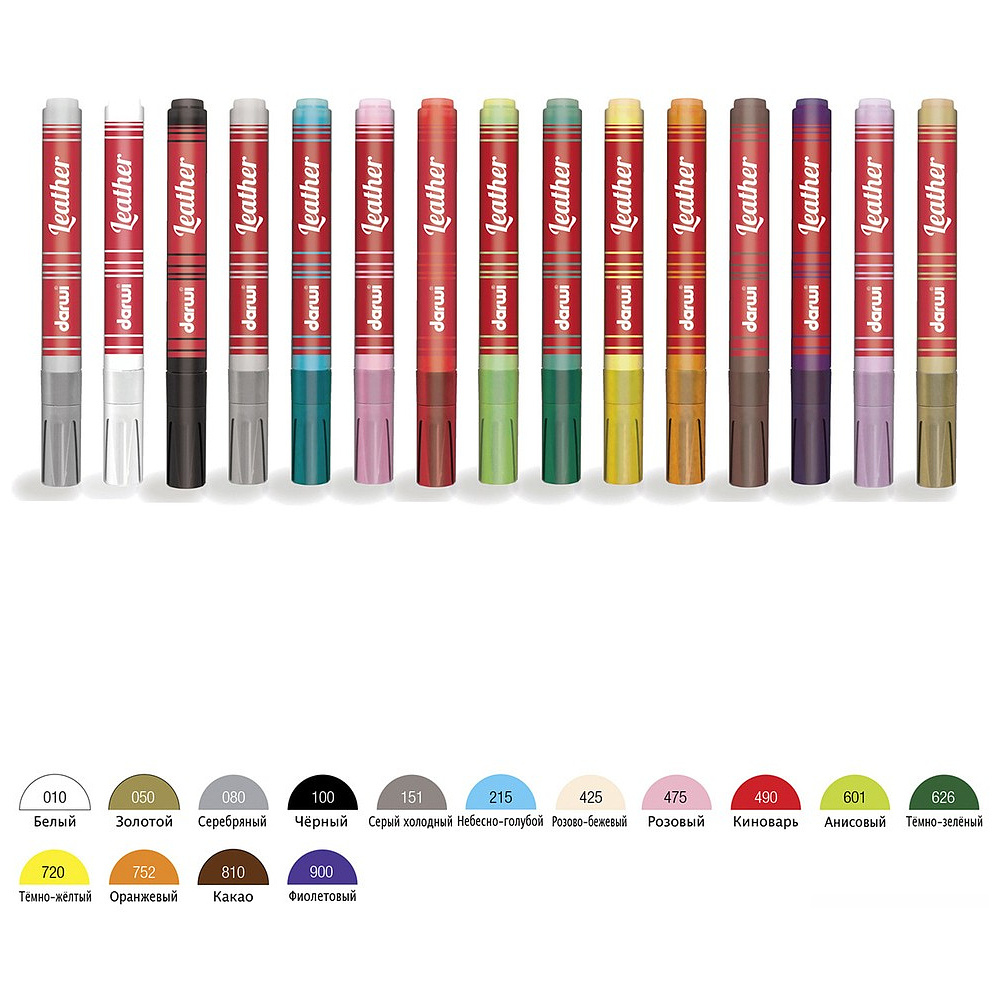 Маркер акриловый для кожи "Darwi", 2 мм, лайм - 6