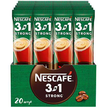 Кофейный напиток "Nescafe" 3в1 крепкий, растворимый, 14.5 г - 4