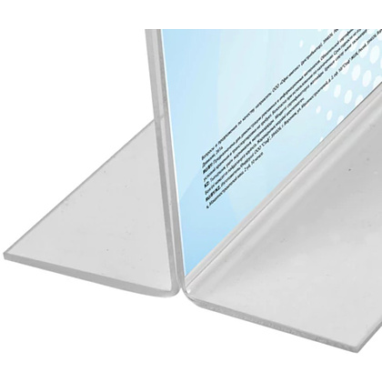 Стойка информационная "Brauberg", настольная, A5, вертикальная, прозрачный - 4