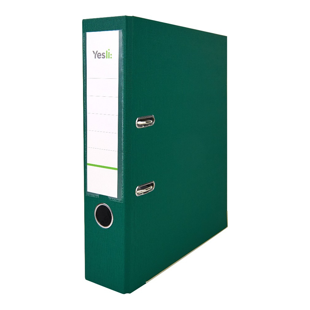 Папка-регистратор "Yesli:", А4, 75 мм, ПВХ, зеленый