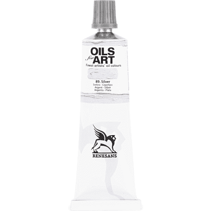 Краски масляные "Oils for art", 89 серебро, 60 мл, туба