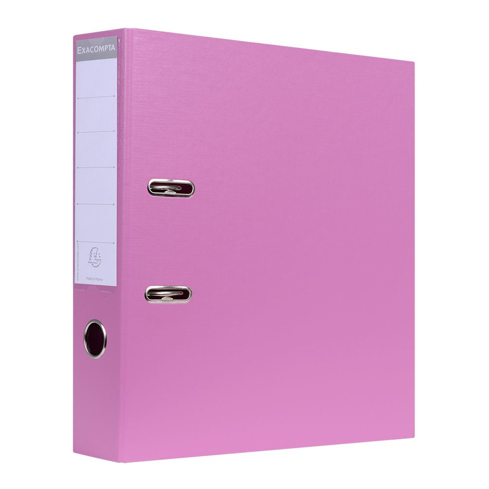 Папка-регистратор, A4, 70 мм, ПВХ, розовый