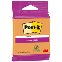 Бумага для заметок "Post-it SuperSticky", 76х76 мм, 45 листов, ассорти