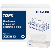 Салфетки для лица ультрамягкие "Торк Premium", 100 шт, белый (120380-00)