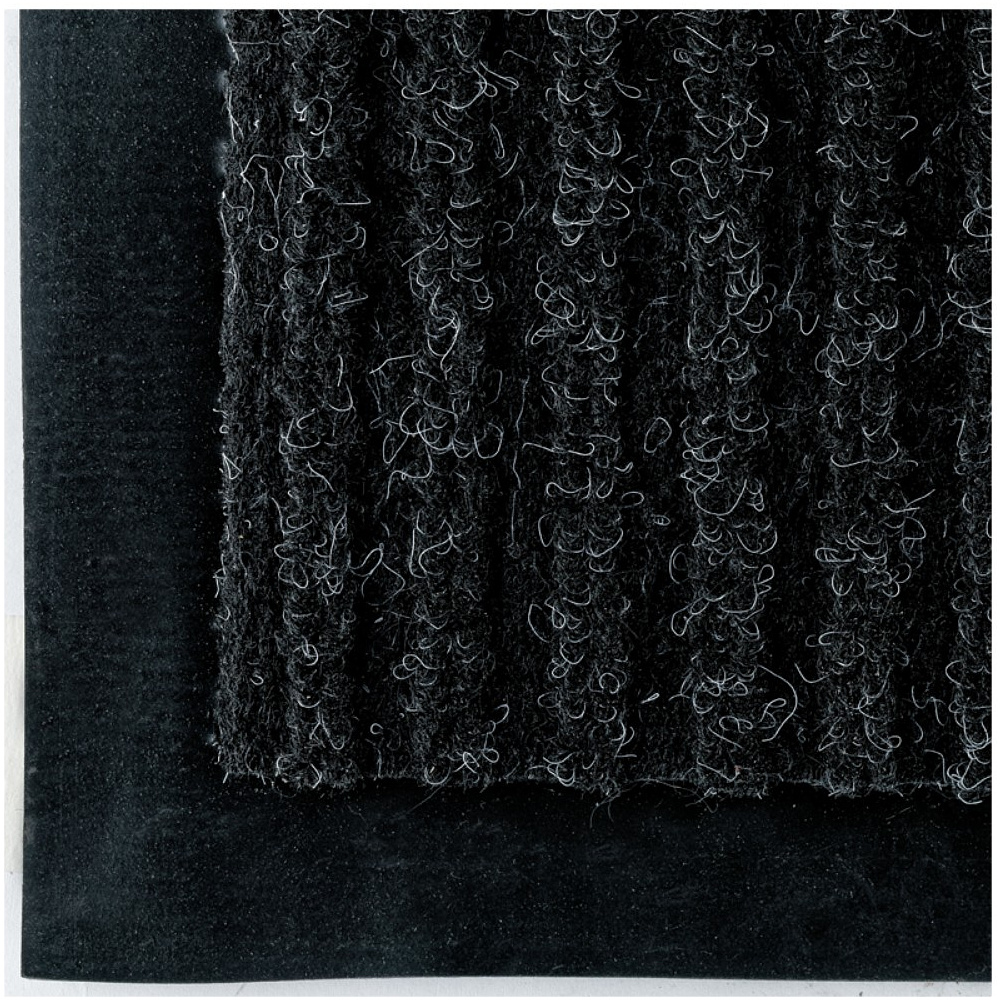 Коврик придверный "OfficeClean", 40х60 см, ребристый, черный - 2