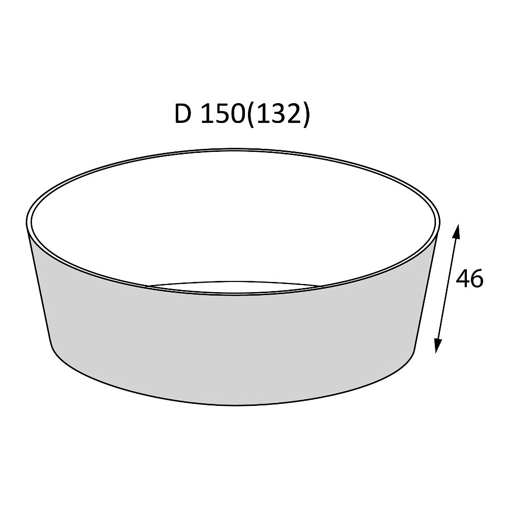 Контейнер бумажный 620 мл, 132/150х46, 45 шт/упак - 2