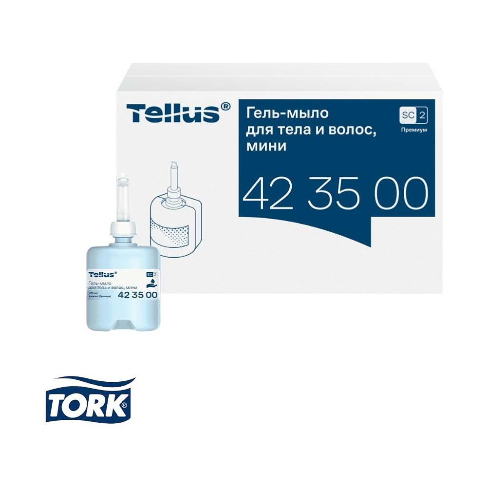 Мыло-гель Tellus Премиум для тела и волос, 475 мл, SC2 мини