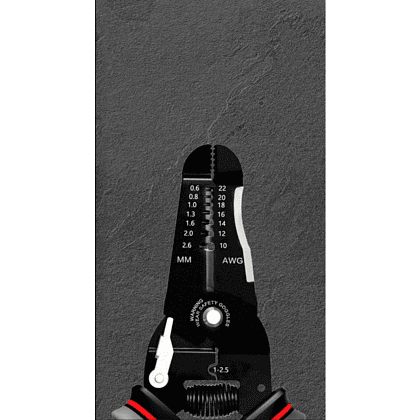 Инструмент для снятия изоляции Deli RS EDL2667, 180 мм, 0.6 - 2.6 мм - 6