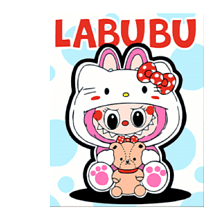 Картина по номерам "Labubu Hello Kitty"