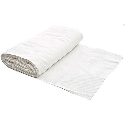 Полотно вафельное отбеленное, 45см, плотность 200г/м2, 5м.пог./рул.