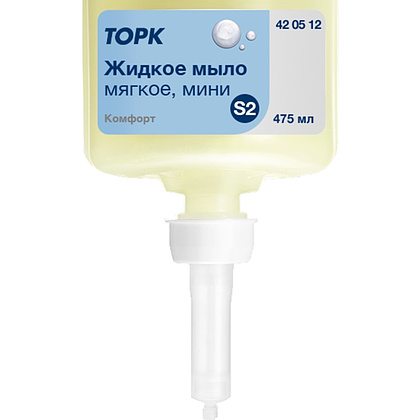Мыло жидкое TORK Комфорт S2 мини, 475 мл, мягкое (420512) - 3