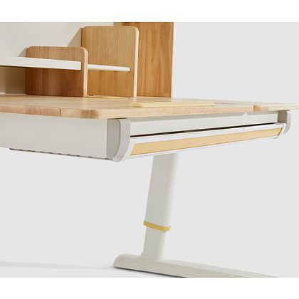 Стол Ergosmart регулируемый Galleon, 1200х700х(520-760) мм, гевея, с книжной полкой - 8
