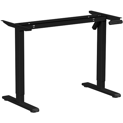 Стол с электроприводом WellDesk Basic 1200x675х18 черный/белый альпийский (9191456+9197776) - 2