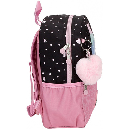 Рюкзак школьный Enso "Love vibes" L, черный, розовый - 3