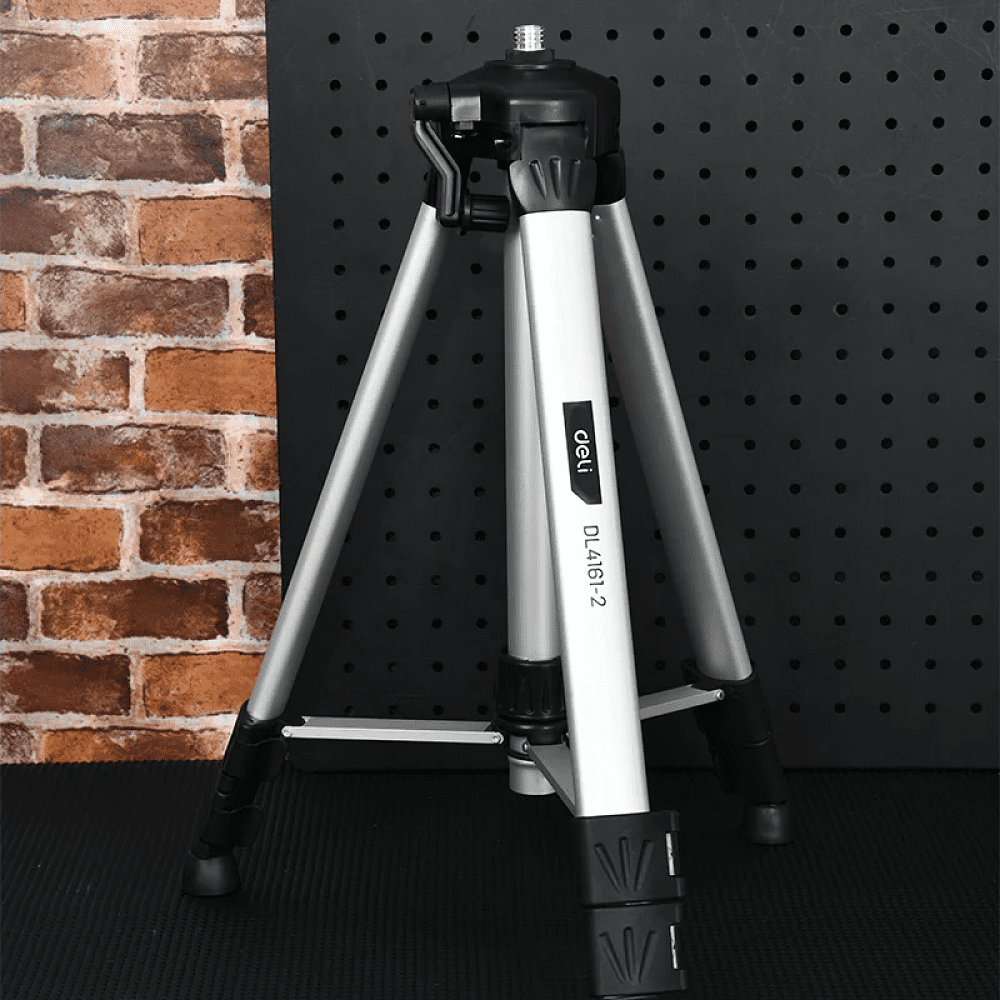 Штатив для лазерного уровня "Deli", 0,4-1,2 м., черный - 7