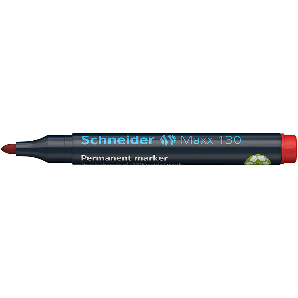 Маркер перманентный "Schneider Maxx 130", красный - 5