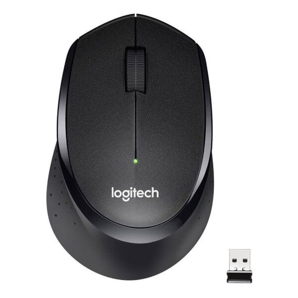 Мышь Logitech "M330 Silent Plus", беспроводная, черный