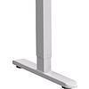 Стол с электроприводом WellDesk Basic 1300x675х18 белый/дуб канзас коричневый (9191460+9072451) - 5