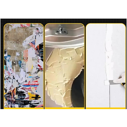 Шпатель нержавеющий Deli YS EDL-HD1, 25 мм, ручка 2K, черный, желтый - 5