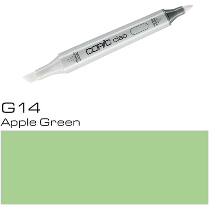 Маркер перманентный "Copic ciao", G-14 яблочный зеленый