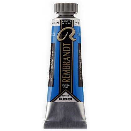 Краски масляные "Rembrandt", 513 кобальт синий светлый, 15 мл, туба