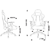 Кресло игровое Бюрократ Zombie Neo, ткань, серый - 7