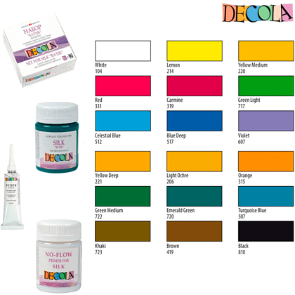 Краска акриловая по шелку перламутровая "Декола", 607 фиолетовая, 50 мл., банка - 4