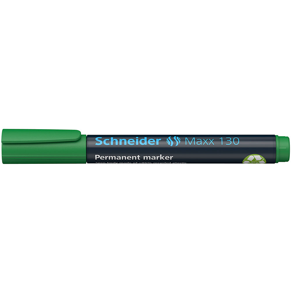 Маркер перманентный "Schneider Maxx 130", зеленый - 3