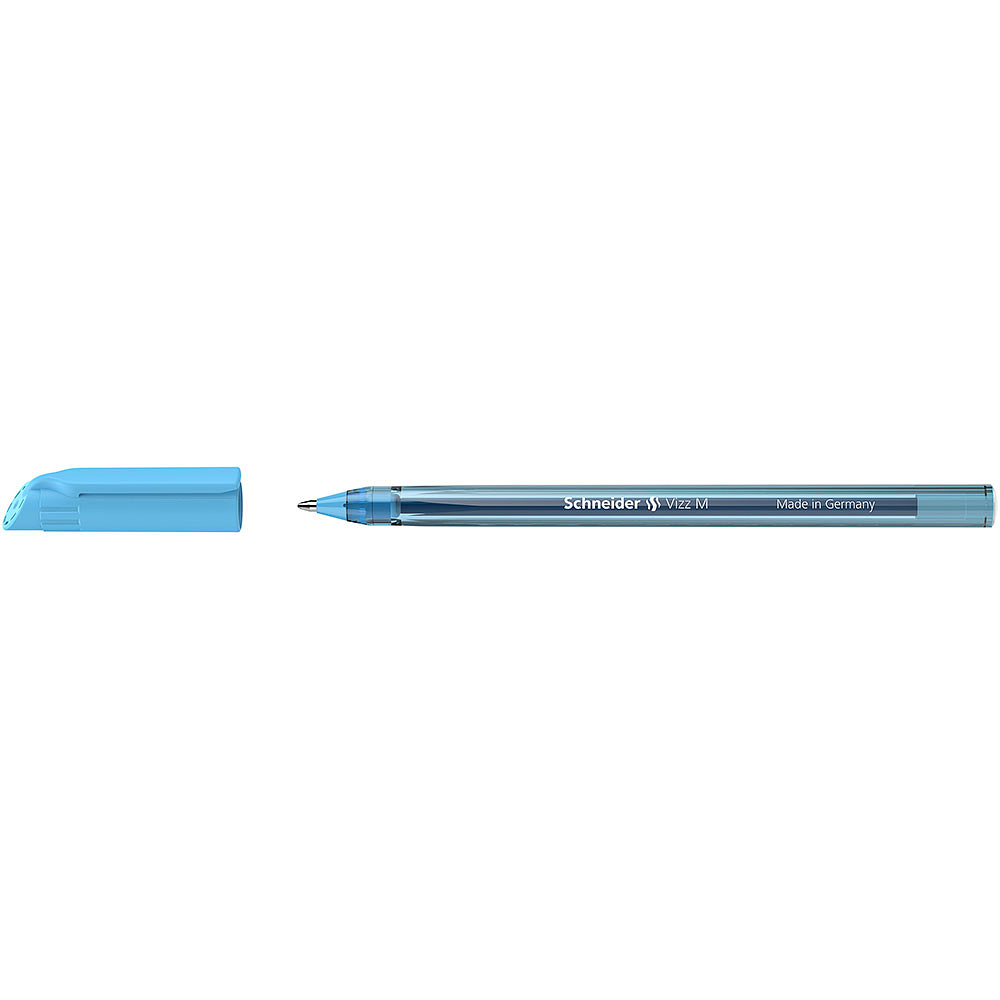 Ручка шариковая "Schneider Vizz M", светло-голубой, стерж. светло-голубой - 4