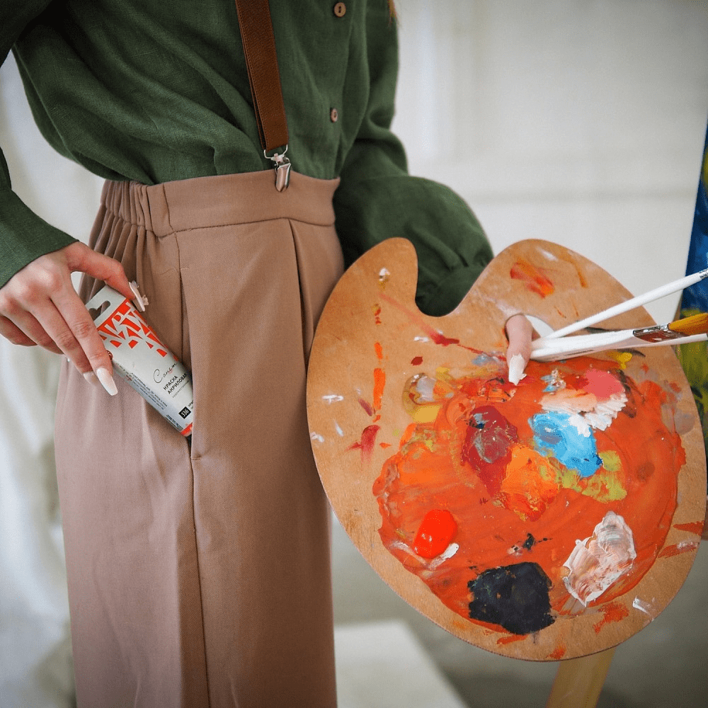 Краски акриловые "Сонет", 336 красный светлый, 75 мл, туба - 4