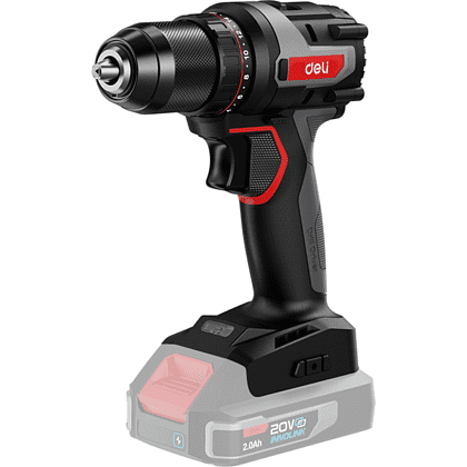 Аккумуляторная дрель-шуруповерт Deli RS EDE-DZ20-1, 20 В, 50 Нм, без АКБ и З/У, коробка