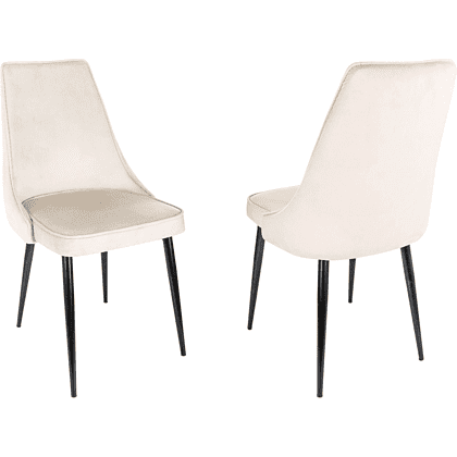 Стул Бюрократ "CH-K4_2", ткань, бежевый, металл, комплект 2 штуки