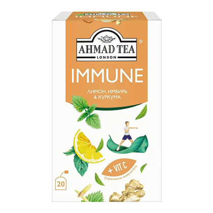 Чайный напиток "Ahmad Tea" Immune, 20 пакетиков х 1.5 г, травяной - 2
