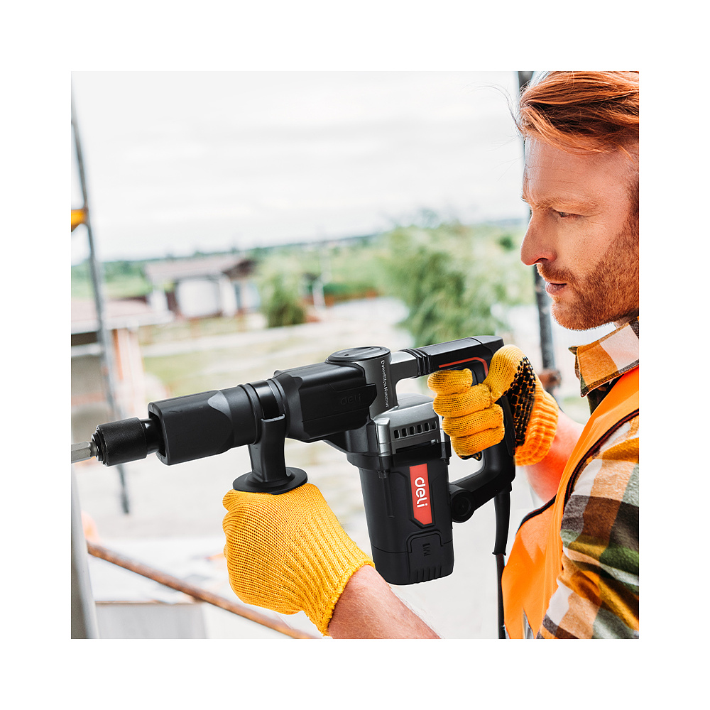 Молоток отбойный Deli RS DE-DG5-2E 1200 Вт, 20 Дж, 3900 уд/мин, кейс - 6