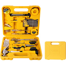 Набор ручного инструмента Deli "EDL1028J", 28 предметов, чемодан, желтый