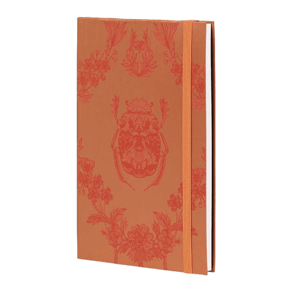 Блокнот "Lace beetle", А5, 96 листов, линейка, оранжевый