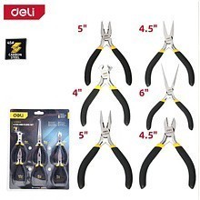 Набор мини-плоскогубцев Deli YS EDL103205-6, 6 шт., желтый, черный