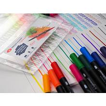 Фломастеры для скетчинга "Я-Художник!",  двусторонние, 12 цветов